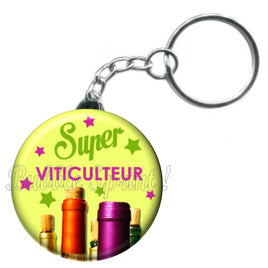 Porte-clés badge Viticulteur- Réf PC223