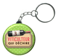 Porte-clés badge Viticulteur- Réf PC224