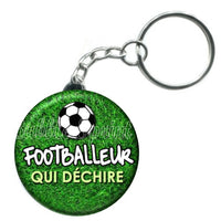 Porte-clés badge Footballeur- Réf PC232