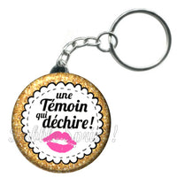 Porte-clés badge Témoin- Réf PC240