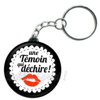 Porte-clés badge Témoin- Réf PC241