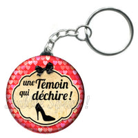 Porte-clés badge Témoin- Réf PC244