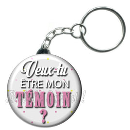 Porte-clés badge Témoin- Réf PC247