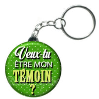 Porte-clés badge Témoin- Réf PC249