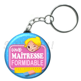 Porte-clés badge Maitresse- Réf PC308