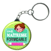 Porte-clés badge Maitresse- Réf PC311