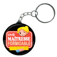 Porte-clés badge Maitresse- Réf PC313