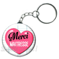 Porte-clés badge Maitresse- Réf PC315