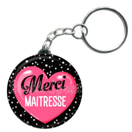 Porte-clés badge Maitresse- Réf PC317