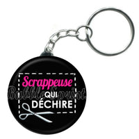 Porte-clés badge Scrappeuse - Réf PC350