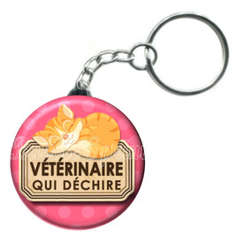 Porte-clés badge Vétérinaire- Réf PC353