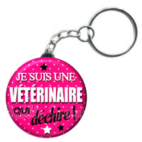 Porte-clés badge Vétérinaire- Réf PC354