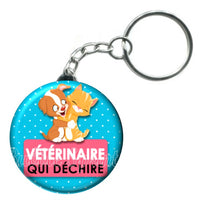 Porte-clés badge Vétérinaire- Réf PC355