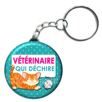 Porte-clés badge Vétérinaire- Réf PC357