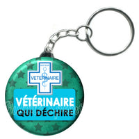 Porte-clés badge Vétérinaire- Réf PC358