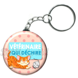 Porte-clés badge Vétérinaire- Réf PC359