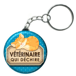 Porte-clés badge Vétérinaire- Réf PC360