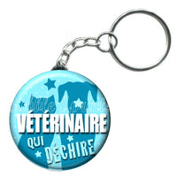 Porte-clés badge Vétérinaire- Réf PC362