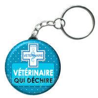 Porte-clés badge Vétérinaire- Réf PC363