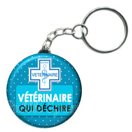 Porte-clés badge Vétérinaire- Réf PC363