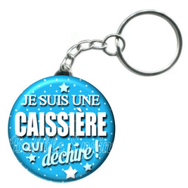 Porte-clés badge Caissière- Réf PC369