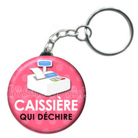 Porte-clés badge Caissière- Réf PC370