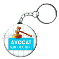 Porte-clés badge Avocat- Réf PC384