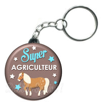 Porte-clés badge Agriculteur- Réf PC3