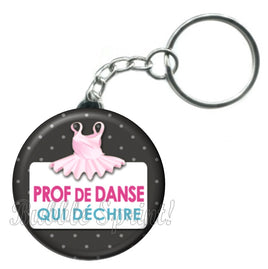 Porte-clés badge Prof de danse- Réf PC416