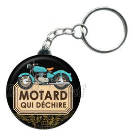 Porte-clés badge Motard - Réf PC423