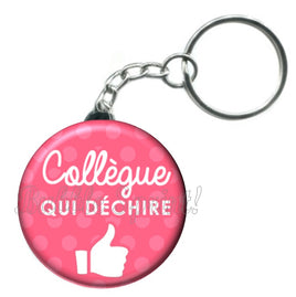 Porte-clés badge Collègue- Réf PC473