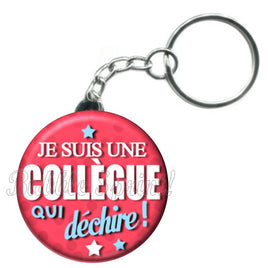 Porte-clés badge Collègue- Réf PC474