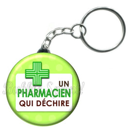 Porte-clés badge Pharmacien- Réf PC503