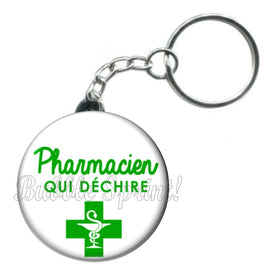 Porte-clés badge Pharmacien- Réf PC504