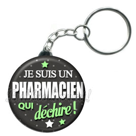 Porte-clés badge Pharmacien- Réf PC506