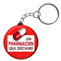 Porte-clés badge Pharmacien- Réf PC507