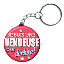 Porte-clés badge Vendeuse- Réf PC510