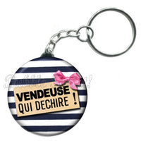 Porte-clés badge Vendeuse- Réf PC511