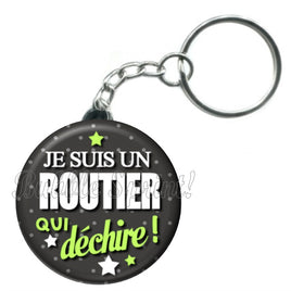 Porte-clés badge Routier- Réf PC517