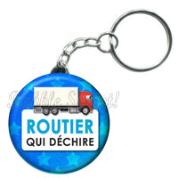 Porte-clés badge Routier- Réf PC518