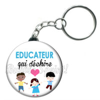 Porte-clés badge Educateur - Réf PC539