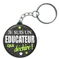 Porte-clés badge Educateur - Réf PC542