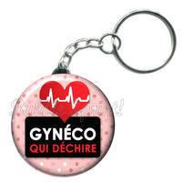 Porte-clés badge Gynéco- Réf PC555