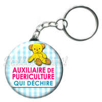 Porte-clés badge Puériculture- Réf PC558