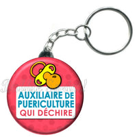 Porte-clés badge Puériculture- Réf PC559