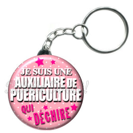 Porte-clés badge Puériculture- Réf PC560