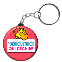 Porte-clés badge Puériculture- Réf PC567