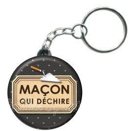 Porte-clés badge Maçon- Réf PC590