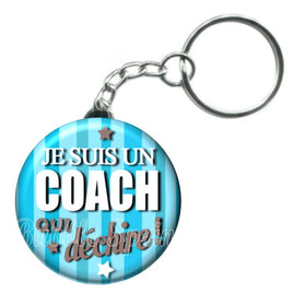 Porte-clés badge Coach- Réf PC604