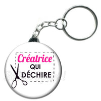 Porte-clés badge Creatrice- Réf PC60